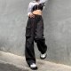 Women's Wide Leg Cargo Pants Loose Casual Street Pants With Pockets