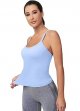 Women's Workout Tank Top, Built-in Bra, Sleeveless Racer Back Workout Top